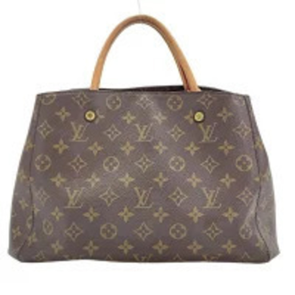 Louis Vuitton Monogram Montaigne Handbag Brown